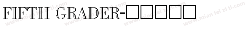 FIFTH GRADER字体转换